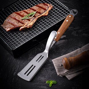 430 不锈钢煎鱼铲夹子煎牛排夹多功能铲厨房食物油炸翻鱼煎铲