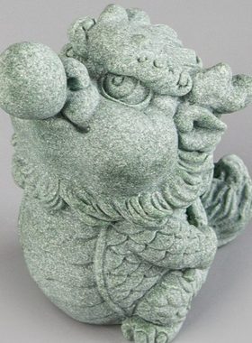 逗兽记泡泡龙吹泡泡居家桌面动物装饰摆件办公室创意国潮精品茶宠