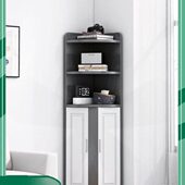 边柜落拐三角柜靠角柜角角墙卧室收纳柜子家用客厅墙角转角置物架