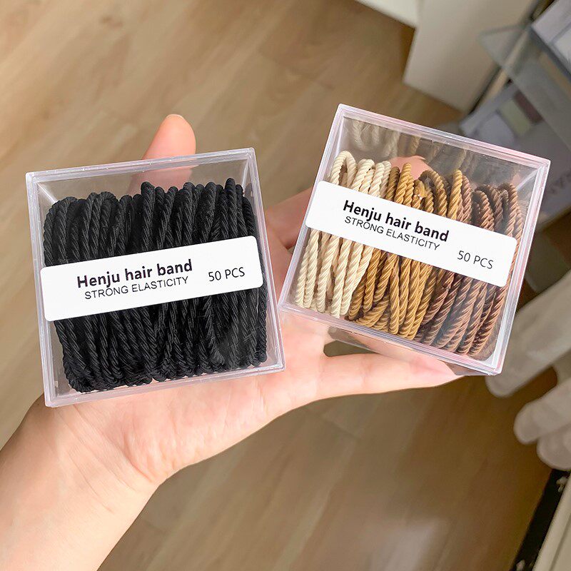 橡皮筋女扎头发圈高弹力耐用不勒头发绳202L0新款夏季简约气质头