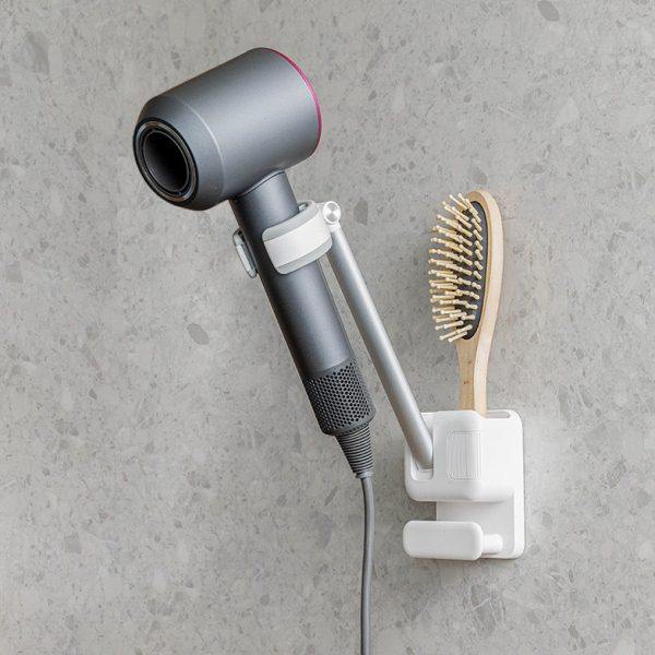 铝合金懒人吹风机支架浴室卫生间免打孔旋转免手拿风筒收纳置物架,家庭/个人清洁工具,吹风机置物架,淘宝优惠券,粉丝福利购,淘宝优惠卷