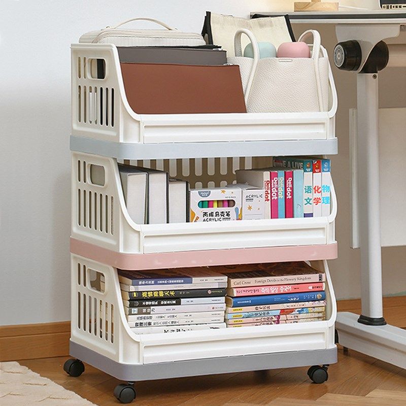 书本收纳箱带轮书架学生教室可叠加放书J箱子置地可移动书包置物,收纳整理,收纳箱,淘宝优惠券,粉丝福利购,淘宝优惠卷