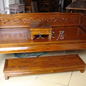 一文制木纯实木中式 古典仿古实木家具罗汉床三件套中式 榻