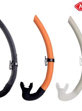 台湾IST自由潜水呼吸管湿式鱼猎硅胶咬嘴浮潜深潜专业款男女通用