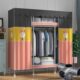简易衣柜加粗加固合金接口布衣柜简单经济组装 收纳整理衣橱