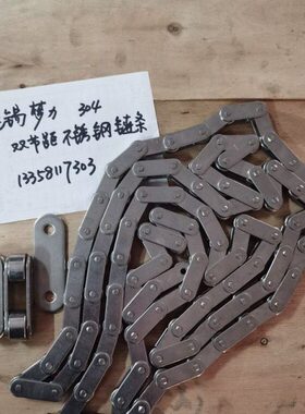 304直板不锈钢双节距链条c2040 2050 2062 2080 2082 c2102 c232A
