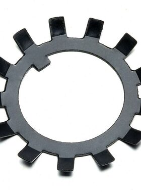 多脚止退垫圈太阳圈外多齿黑色DIN5406止退锁紧圆螺母用止动垫片