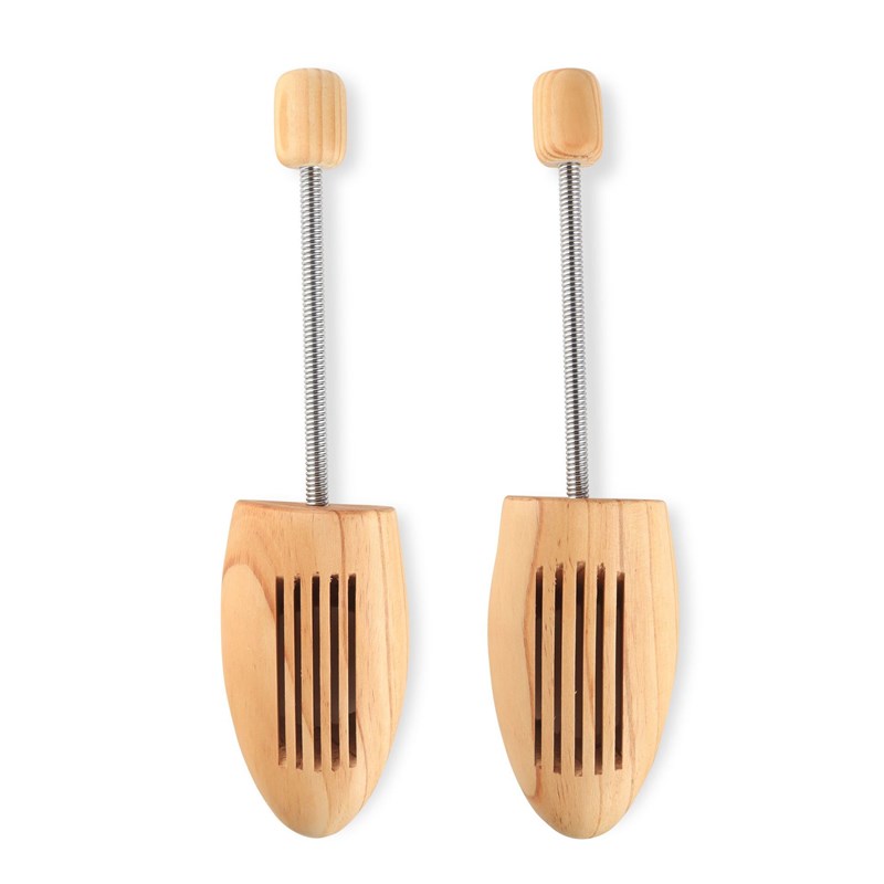 弹簧实木撑鞋器松木可调节鞋撑扩大器防皱T定型荷木制鞋楦