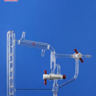 真空夹层刺形蒸馏器真空加热蒸馏反应联华玻璃仪器 203