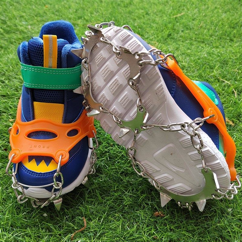 冰爪 户外登山冰面 雪地防摔防滑11齿不锈钢脚套专业加厚儿童雪抓,户外/登山/野营/旅行用品,快挂(专业攀岩用),淘宝优惠券,粉丝福利购,淘宝优惠卷