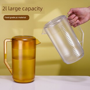 Pc亚克力冷水壶大容量茶桶耐高温冷水壶秤量杯奶茶店专用量筒