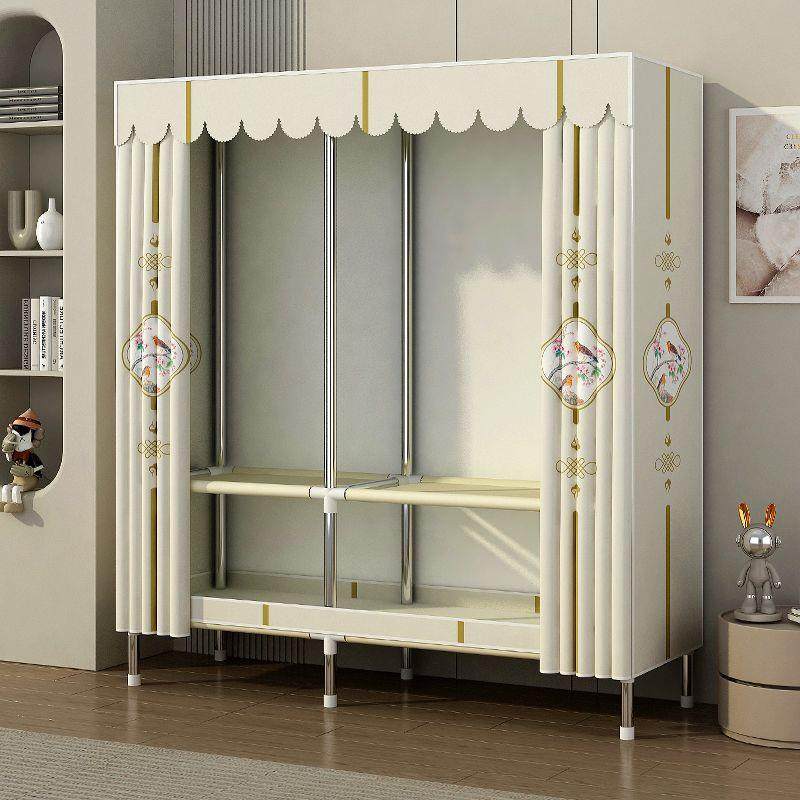 简易衣柜出租房卧室组装钢管钢架加固加粗加厚家居纯色布制衣柜,清洗/食品/商业设备,风口/风叶/风机配件,淘宝优惠券,粉丝福利购,淘宝优惠卷