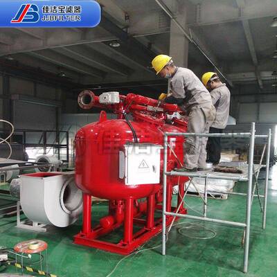国产PLC控制柜4罐并联浅层砂过滤器大流量140t/h无需维护DN80