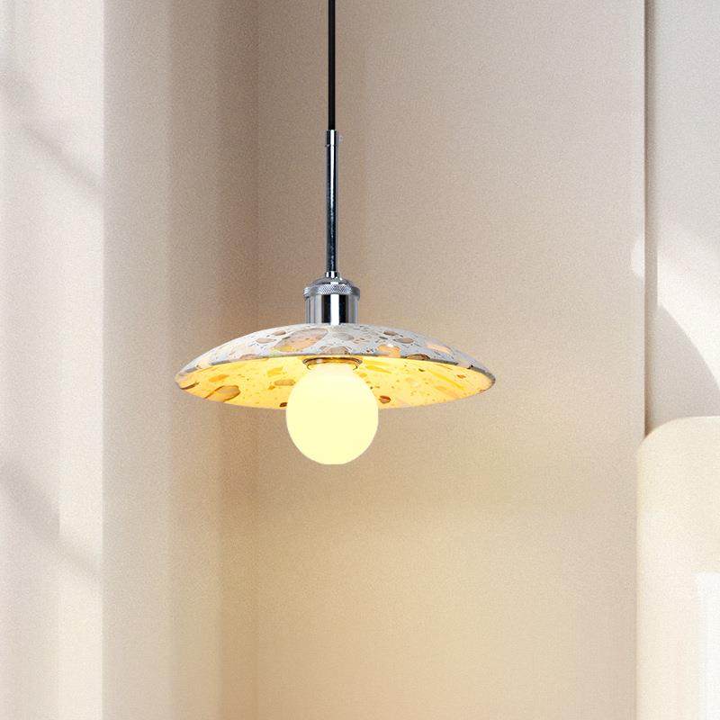 创意飞碟灯餐厅吊灯法式设计师高级感饭厅长方餐桌吧台岛台彩磨石,特色手工艺,其他特色工艺品,淘宝优惠券,粉丝福利购,淘宝优惠卷