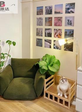 美式设计师懒人沙发客厅卧室榻榻米单人扶手沙发现代简约沙发椅