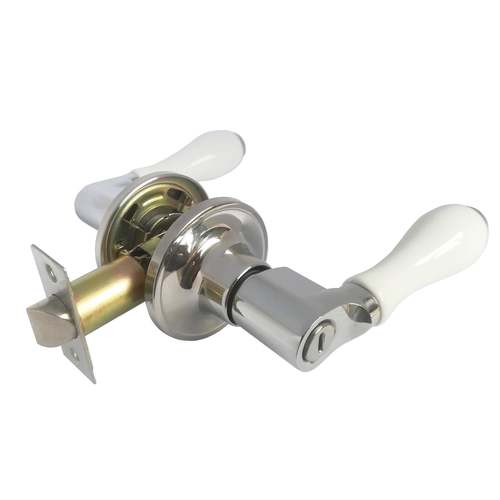 陶瓷执手锁把手锁三杆执手锁房门锁室内锁卫生间门锁浴室锁