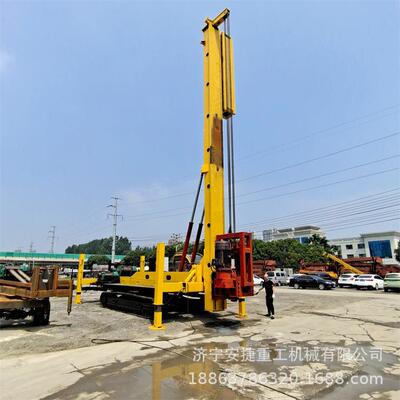 双55kw电机长螺旋钻机cfg地基引孔注浆设备履带式长螺旋打桩机