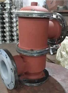 HXF-2型衬PO喷氟双接管呼吸阀碳钢不锈钢衬氟呼吸阀衬氟阻火器