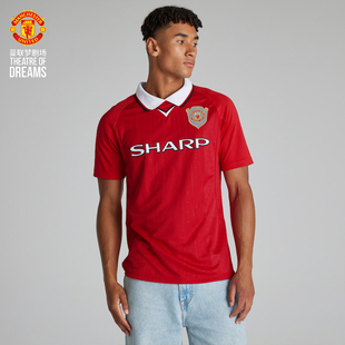 曼联梦剧场 1999年决赛冠军球衣  复刻足球复古球衣红魔三冠王