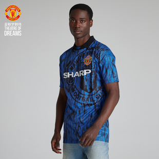 客场球衣蓝色 93赛季 官方旗舰店 复古球衣1992 曼联梦剧场