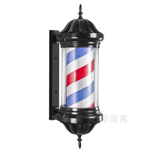 理发店转灯 挂壁美发转灯led 发 廊复古挂墙户外防水标志宫灯箱