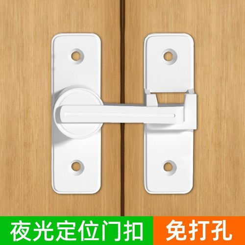 免打孔加厚老式锌合金门栓明装平移房门家用门扣卫生间卧室闩门锁