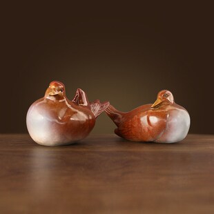 黄铜鸳鸯摆件 结婚婚庆婚房情人节礼品摆件 家居装饰品铜工艺品