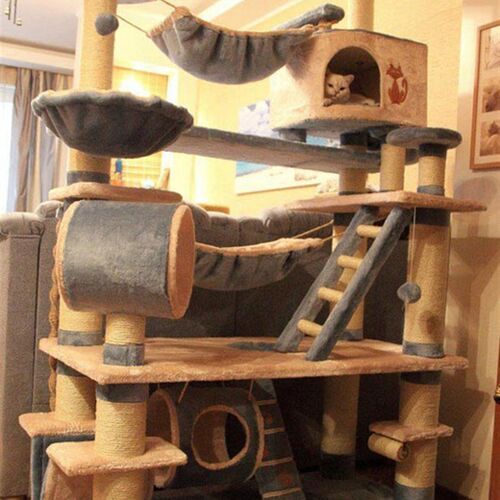 大型猫爬架猫窝猫树一体豪华多功能剑麻猫玩具大款猫窝多只猫咪用