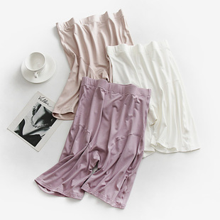 收腹高腰安全裤 胖mm200斤3分裤 打底短裤 保险裤 防走光免穿内裤 大码