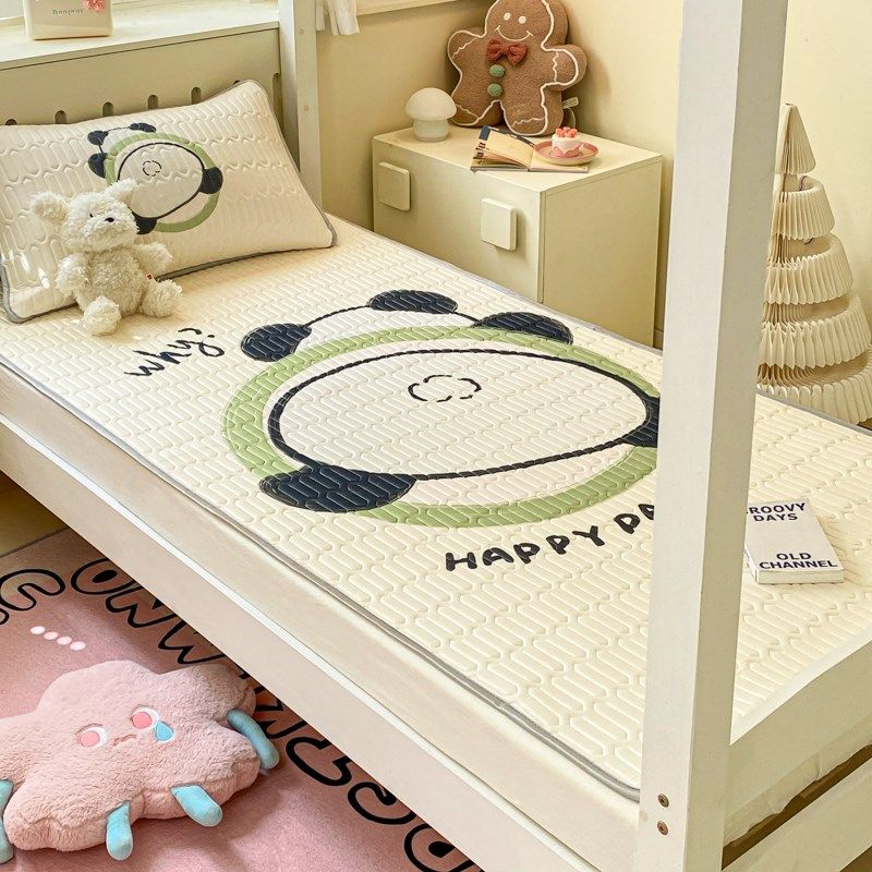 2024新款夏季乳胶凉席三件套学生宿舍床单人儿童凉垫软席子可机洗