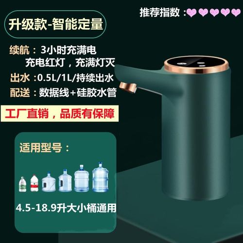 桶装水抽水器电动家用饮水机压水器自动按压上水泵矿泉吸取水