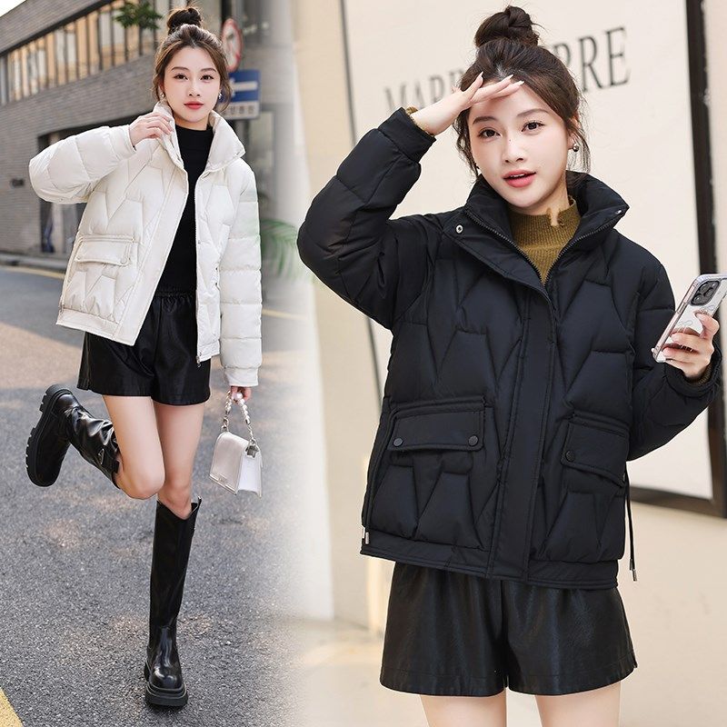 时尚立领羽绒棉服女冬季2024新款休闲宽松显瘦棉衣外套短款小棉袄,女装/女士精品,棉衣/棉服,淘宝优惠券,粉丝福利购,淘宝优惠卷