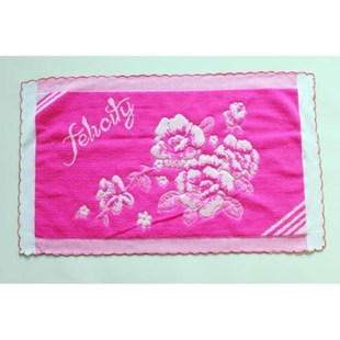 全新款月牙边单人腈纶上海老式枕巾复古经典民族包头巾透气枕头巾