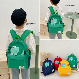 儿童书包一年级2022新款男宝宝双肩包幼儿园女童卡通恐龙入学背包