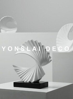 欧式简约黑白艺术摆件轻奢高级感玄关客厅酒柜电视柜桌面软装饰品