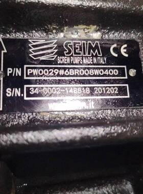 现货供应意大利SEIM螺杆泵PW0029#6BR008W0400