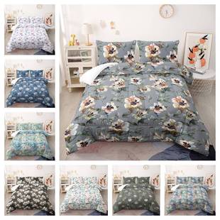 胖被子数码 印花羽丝棉被芯莫奈油画花卉夏被外贸双人被