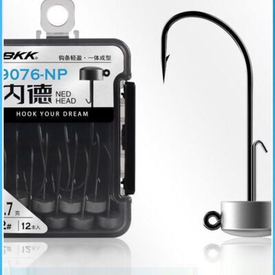 BKK内德钩9076NP 9050圆形加强路亚铅头钩黑坑浮水虾野钓鲈鱼鳜鱼