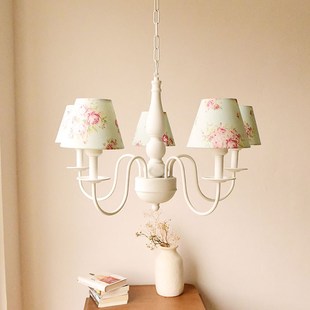 乡村 多 吊灯 少女卧室灯 唯美 田园 复古z 简约 清新 美灯集
