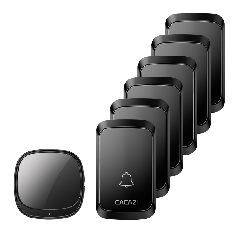 门铃无线家用超远距离遥控智能电子门钟老人呼叫器.门玲六拖一