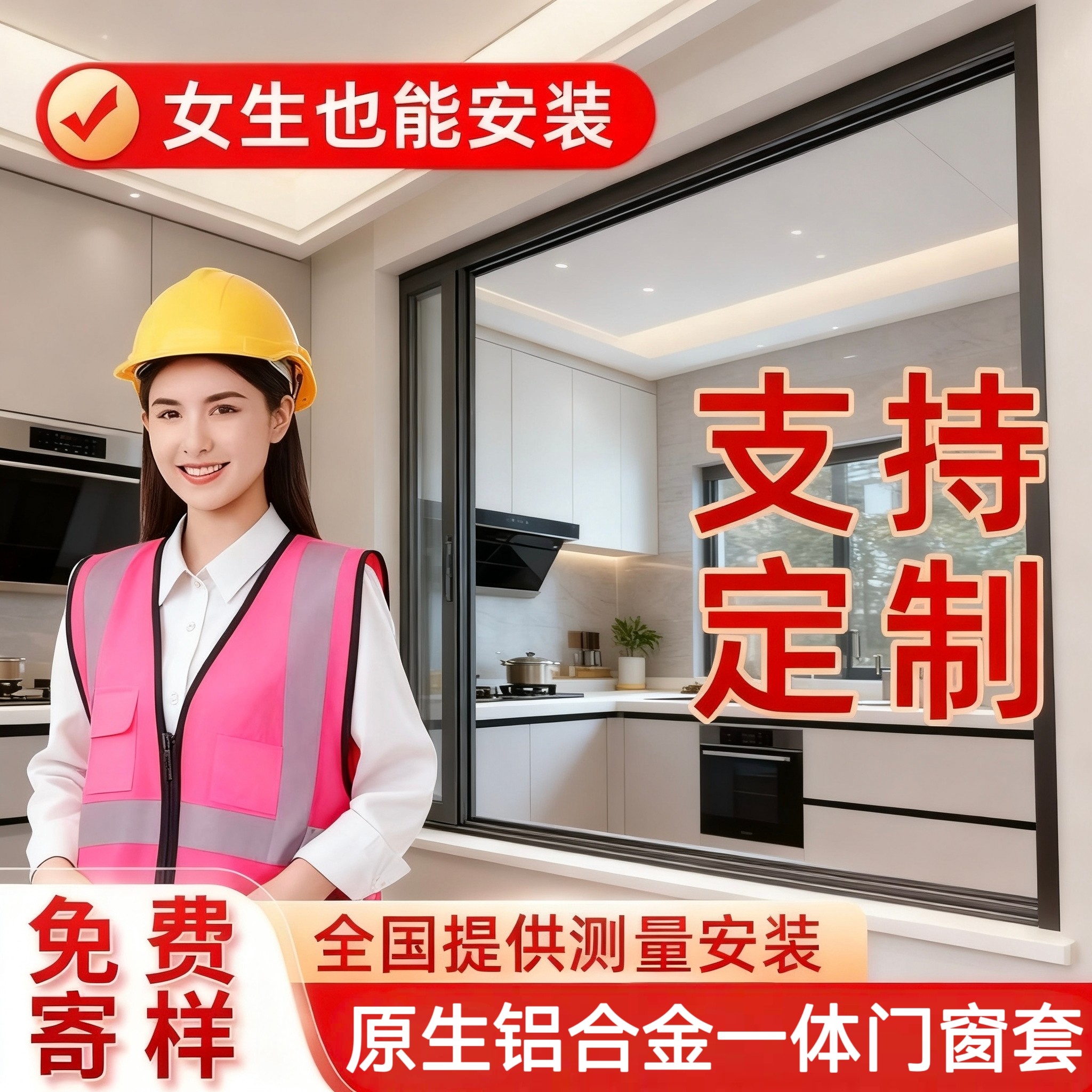 铝合金垭口套一体成型门套