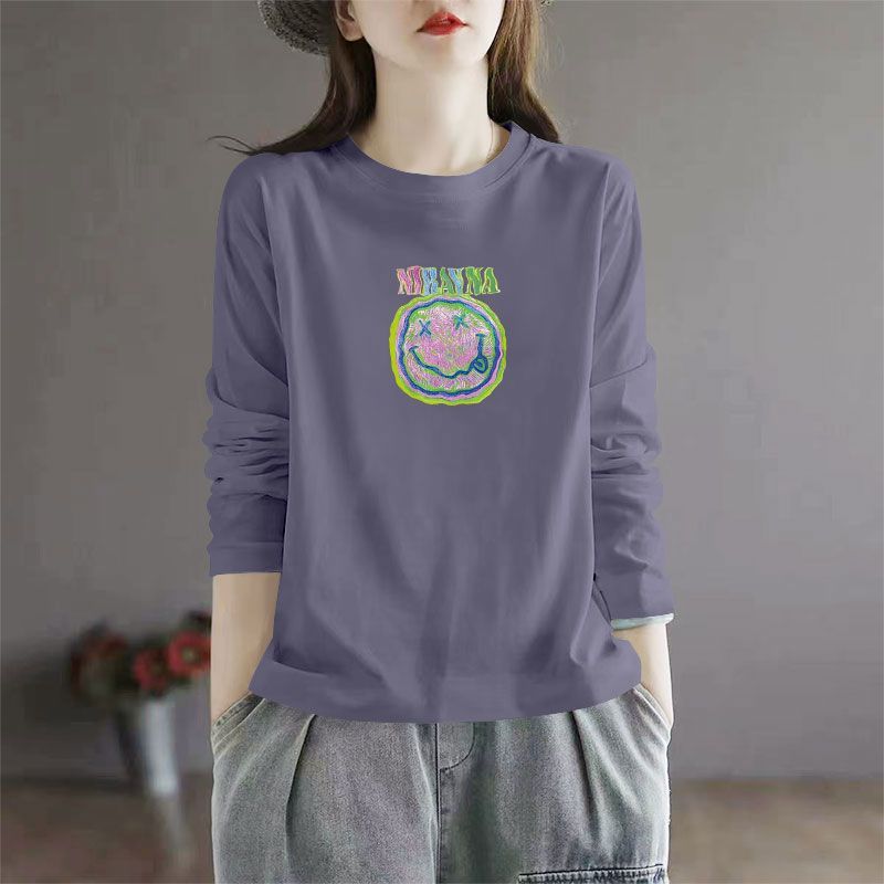 秋冬100%纯棉内搭长袖T恤