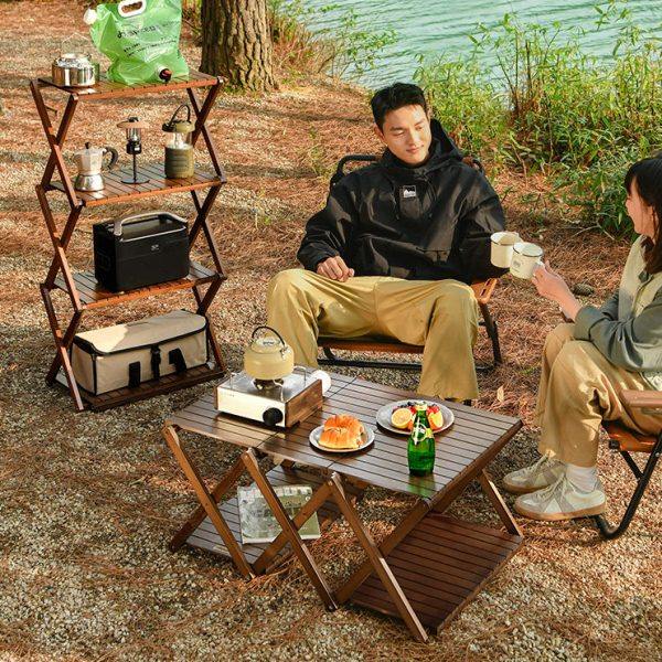 旗速户外置物架折叠桌子多功能便携式两用多层收纳架子露营用品,户外/登山/野营/旅行用品,露营折叠置物架,淘宝优惠券,粉丝福利购,淘宝优惠卷