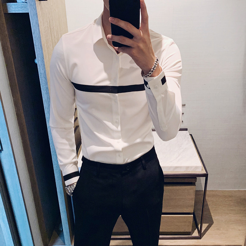 高级感痞帅时尚黑白拼接