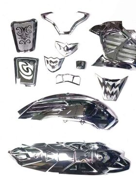 适用21-23款AEROX155 NVX155装饰件 电镀件排气罩水箱罩 空滤罩