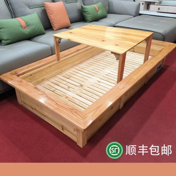 烤火箱实木取暖器电火箱火桶烤火炉家用长方形湖南怀化大号电火盆