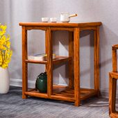 红木花梨木小茶几实木中式 茶水柜沙发边几角几花几置物架刺猬紫檀