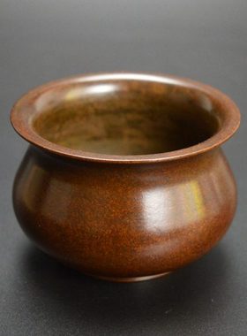 黄铜琴炉黄铜香炉一炷香炉仿古宣德炉铜器工艺品手把件把玩件