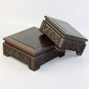 红木底座长方形实木底座花瓶木质奇玉石摆件紫砂壶正方形佛像底座