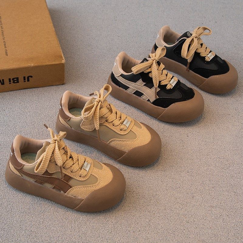 儿童板鞋低帮2024春秋新款男童鞋子女童运动鞋大头丑萌面包德训鞋,童鞋/婴儿鞋/亲子鞋,板鞋,淘宝优惠券,粉丝福利购,淘宝优惠卷